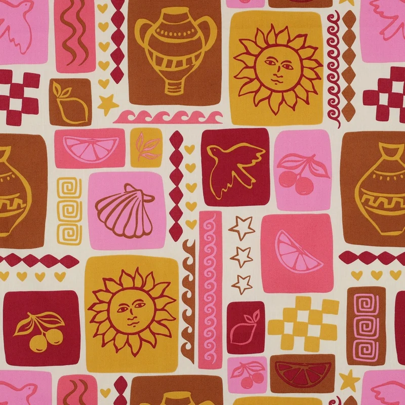 Baumwoll Popeline Summer Patchwork by Poppy
