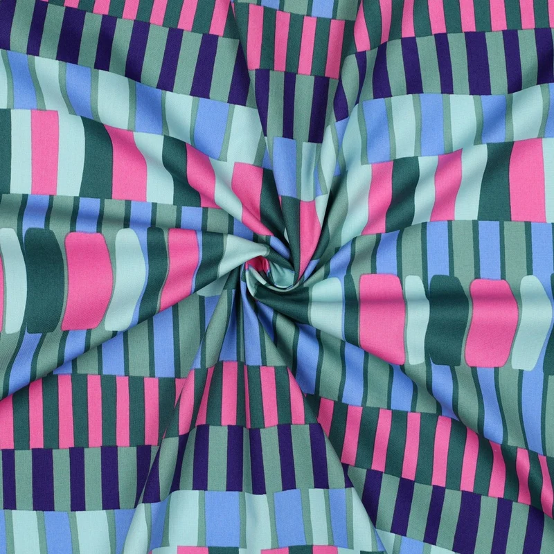 Baumwoll Viskose Mix Stripes by Poppy