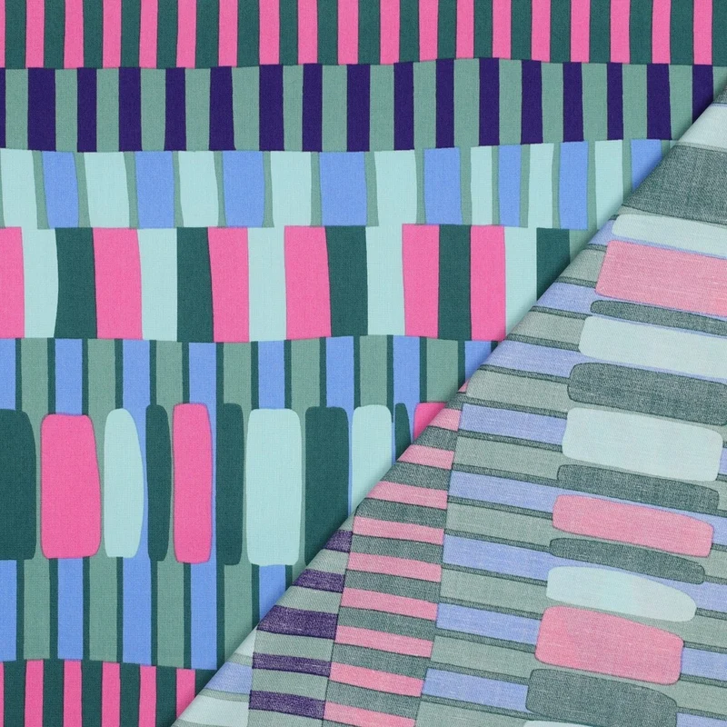 Baumwoll Viskose Mix Stripes by Poppy