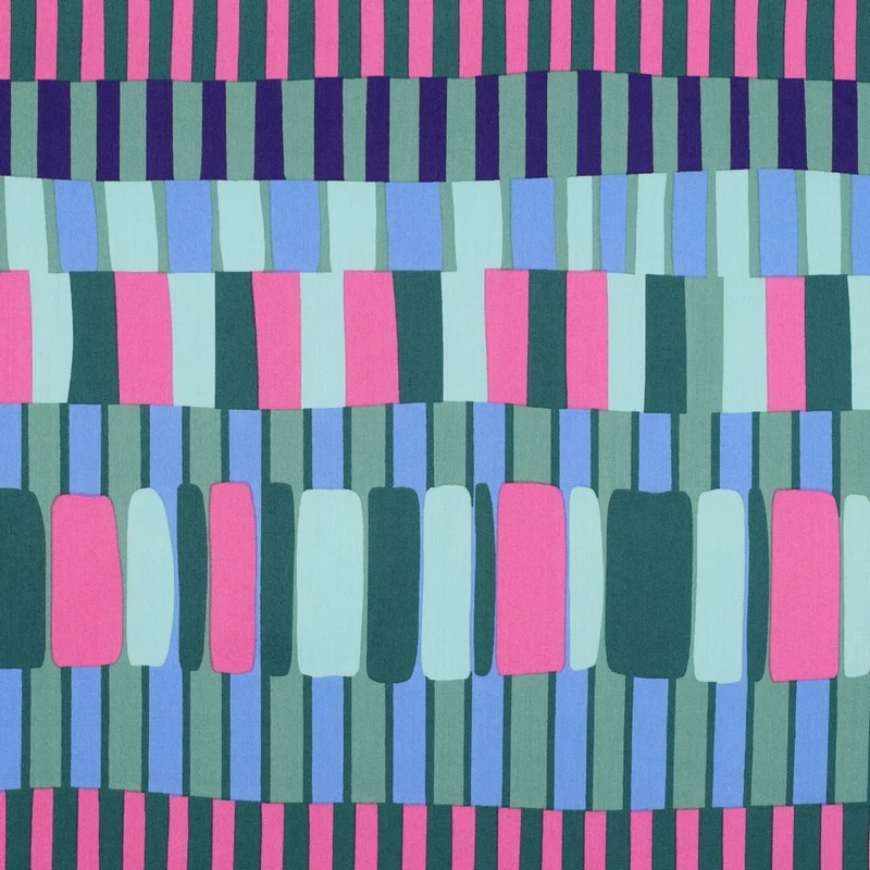 Baumwoll Viskose Mix Stripes by Poppy
