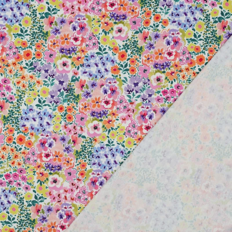 Baumwolljersey Digital Flowers by Poppy