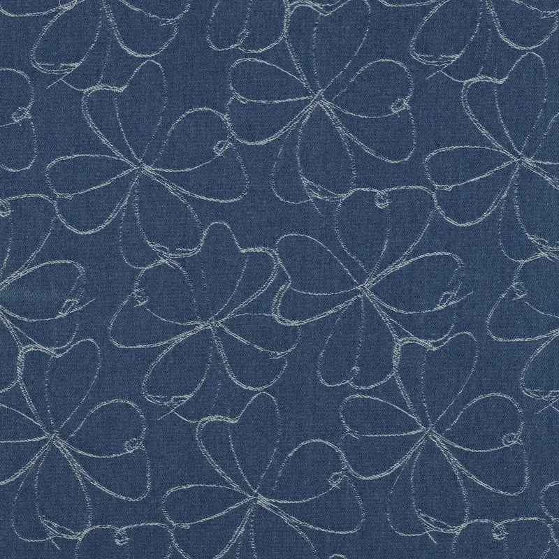 Denim Jeans Jacquard Blumen by Poppy