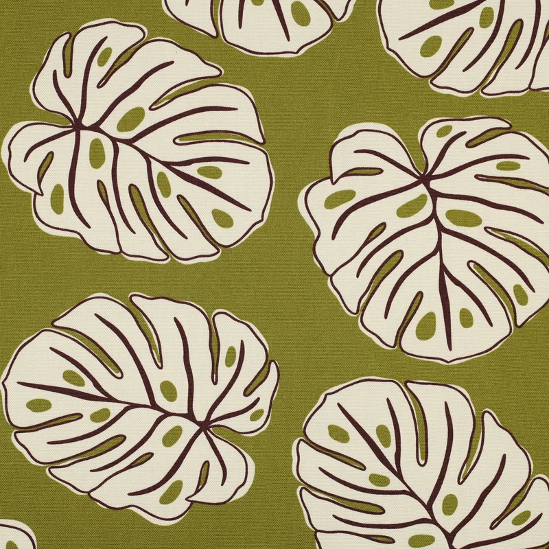 Canvas Leaves natur/khaki