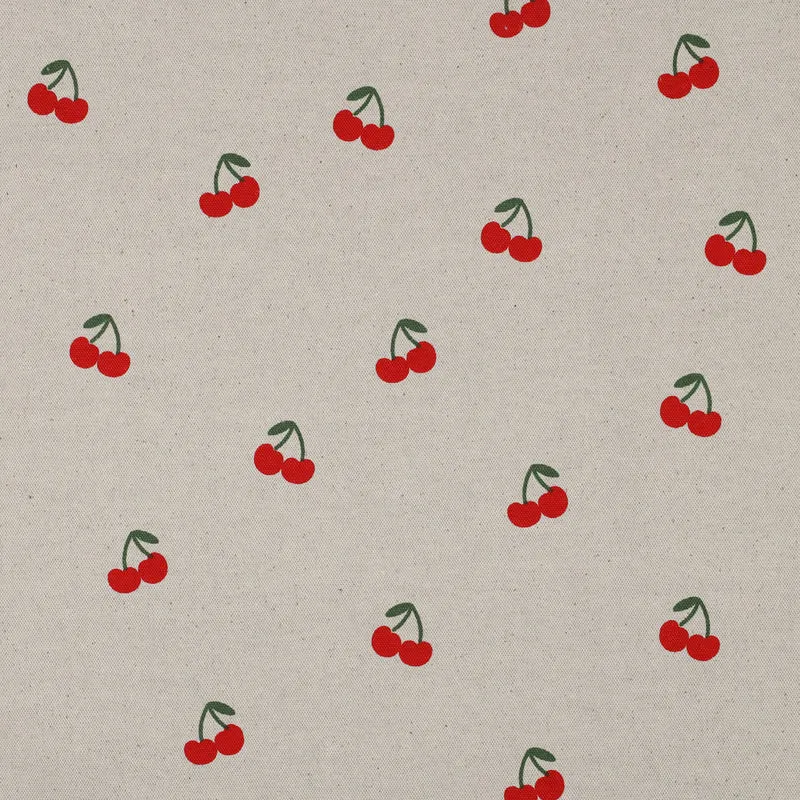Canvas Leinen Optik Natural Cherries