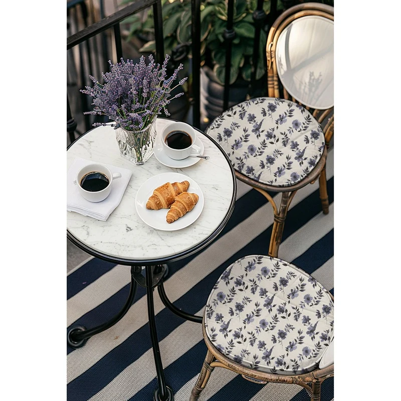 Canvas Leinen Optik Natural Flowers