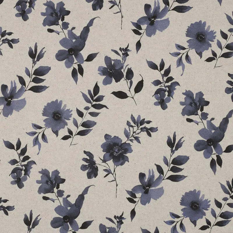 Canvas Leinen Optik Natural Flowers