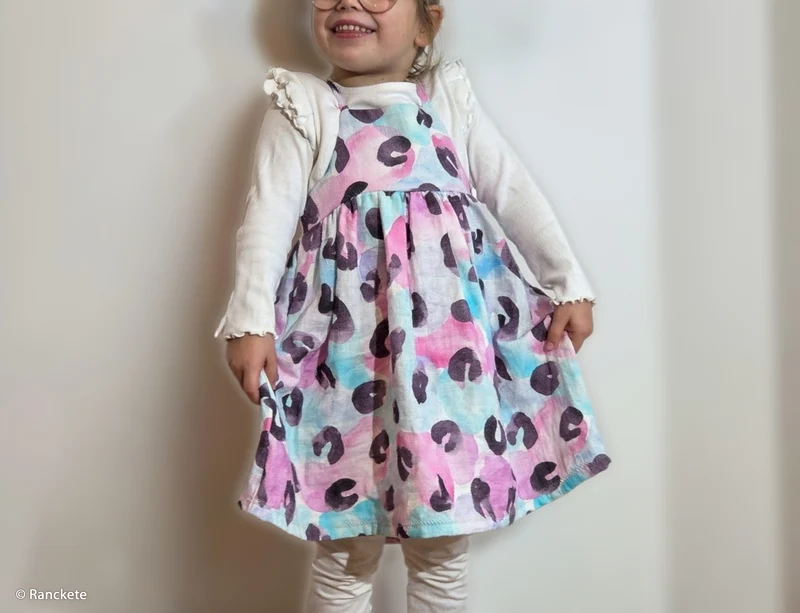 Double Slub Musselin Leo Print by Hip Som Hap