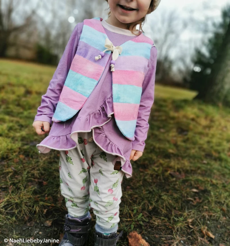 Double Slub Musselin Leo Print by Hip Som Hap