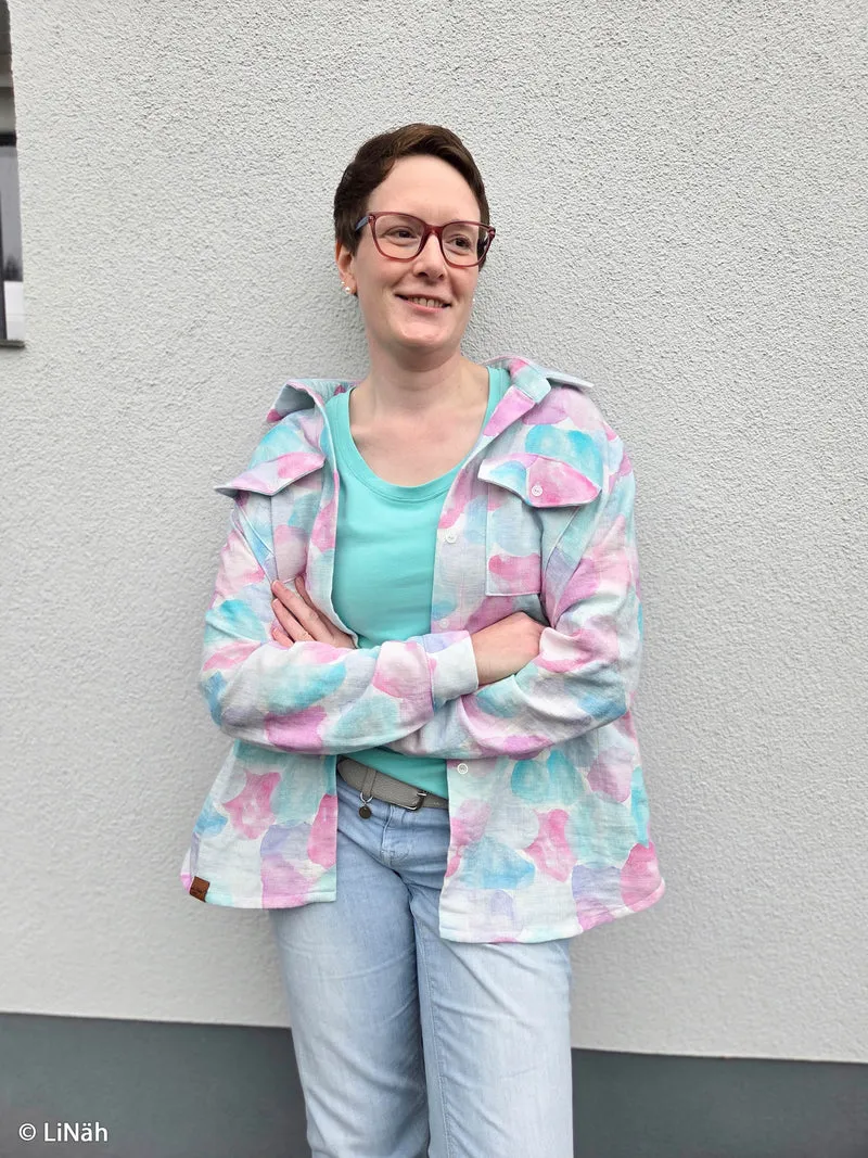 Double Slub Musselin Leo Print by Hip Som Hap
