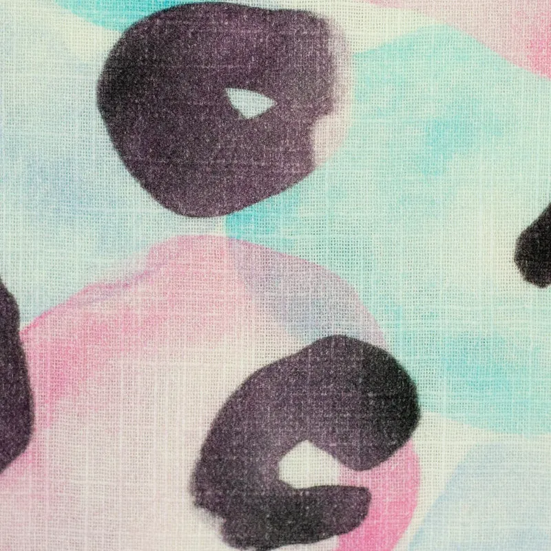 Double Slub Musselin Leo Print by Hip Som Hap