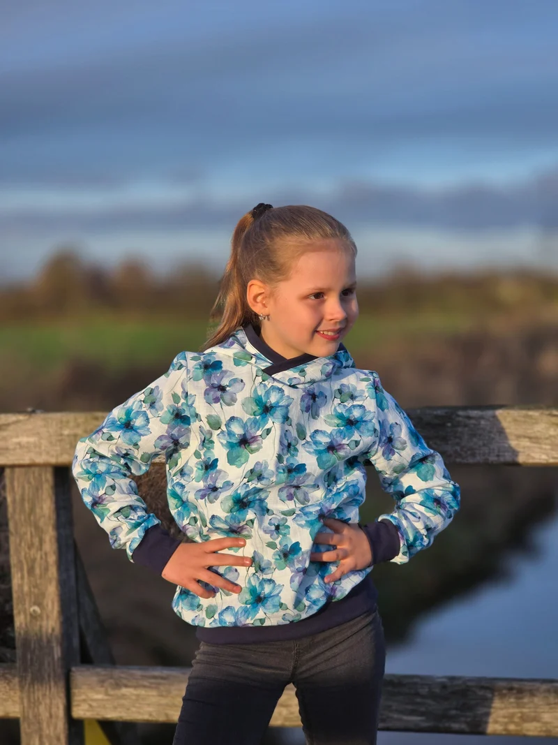 Double Slub Musselin Fleur