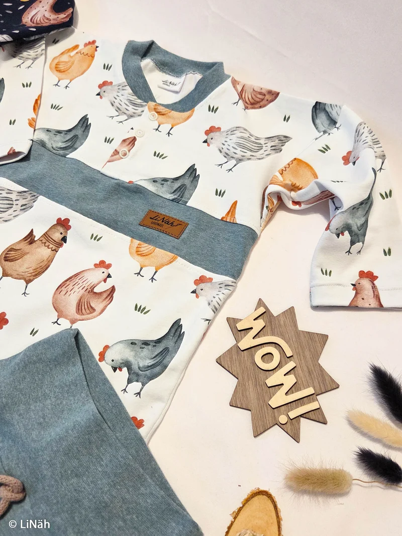 Baumwolljersey Chicken by Hip Som Hap