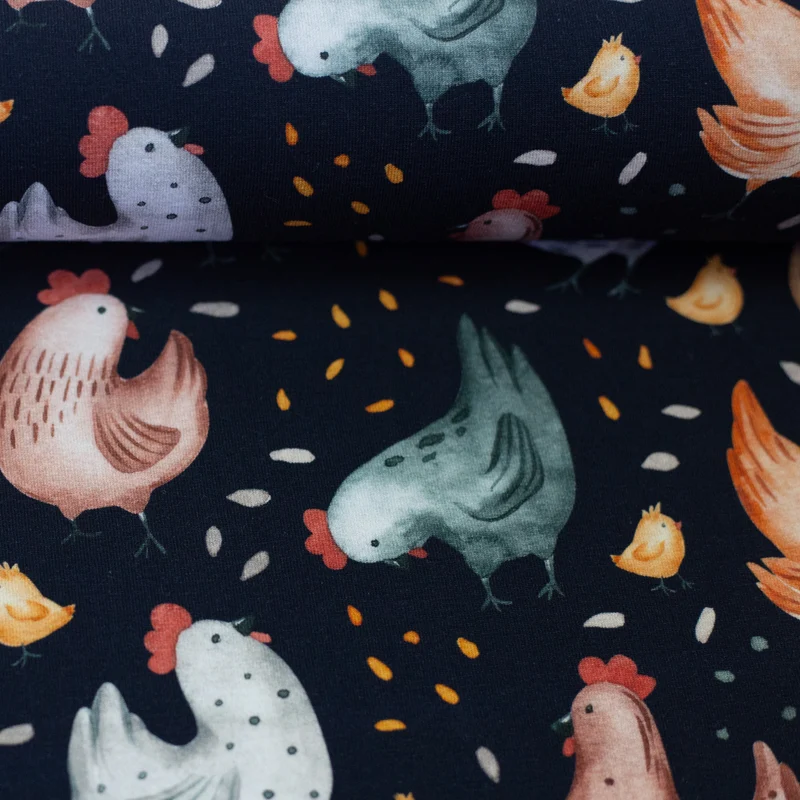 Baumwolljersey Chicken by Hip Som Hap
