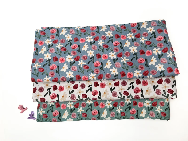 Baumwolljersey Fleurs by Lausemia