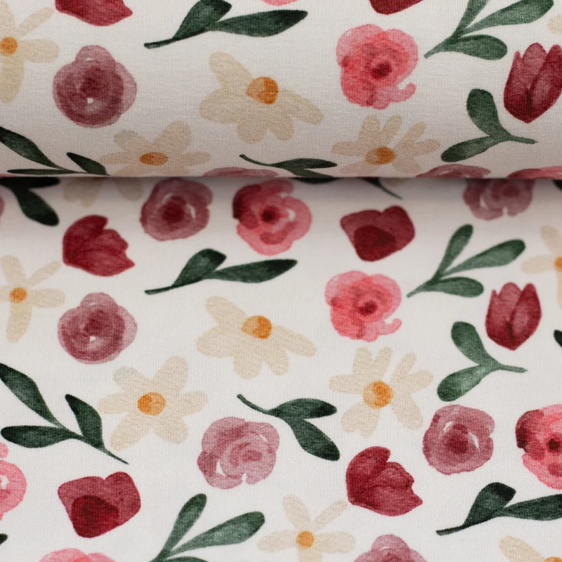 Baumwolljersey Fleurs by Lausemia