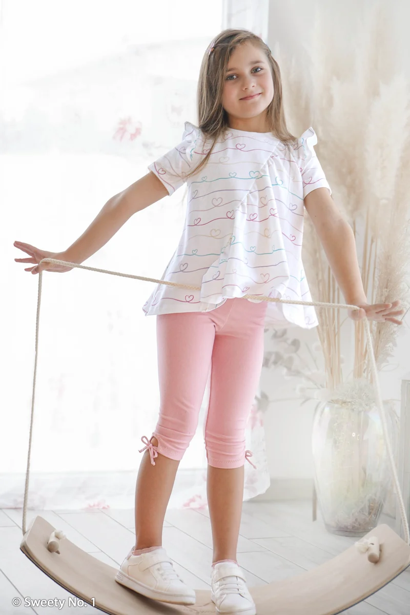 Baumwolljersey Scribble Hearts by Mrs Mint Design