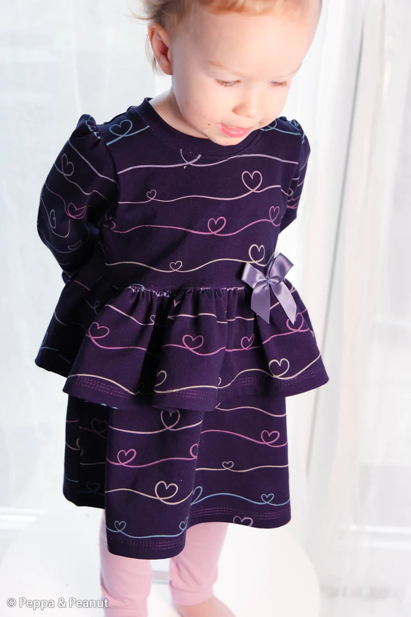 Baumwolljersey Scribble Hearts by Mrs Mint Design