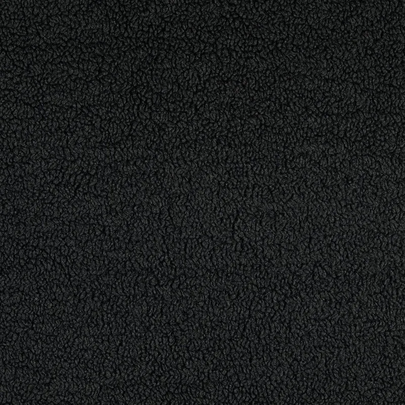 Teddyfleece mit Suedeabseite - schwarz