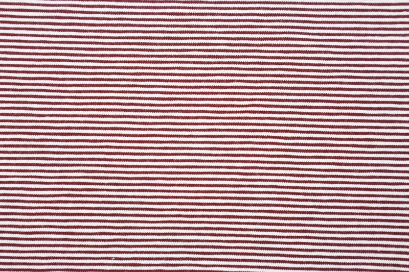 Baumwolljersey Fineline Stripes - aubergine