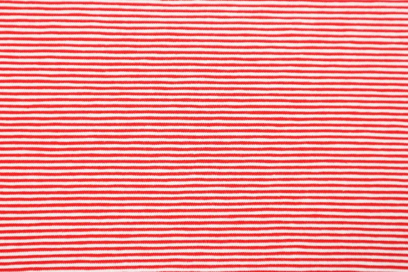 Baumwolljersey Fineline Stripes - rot