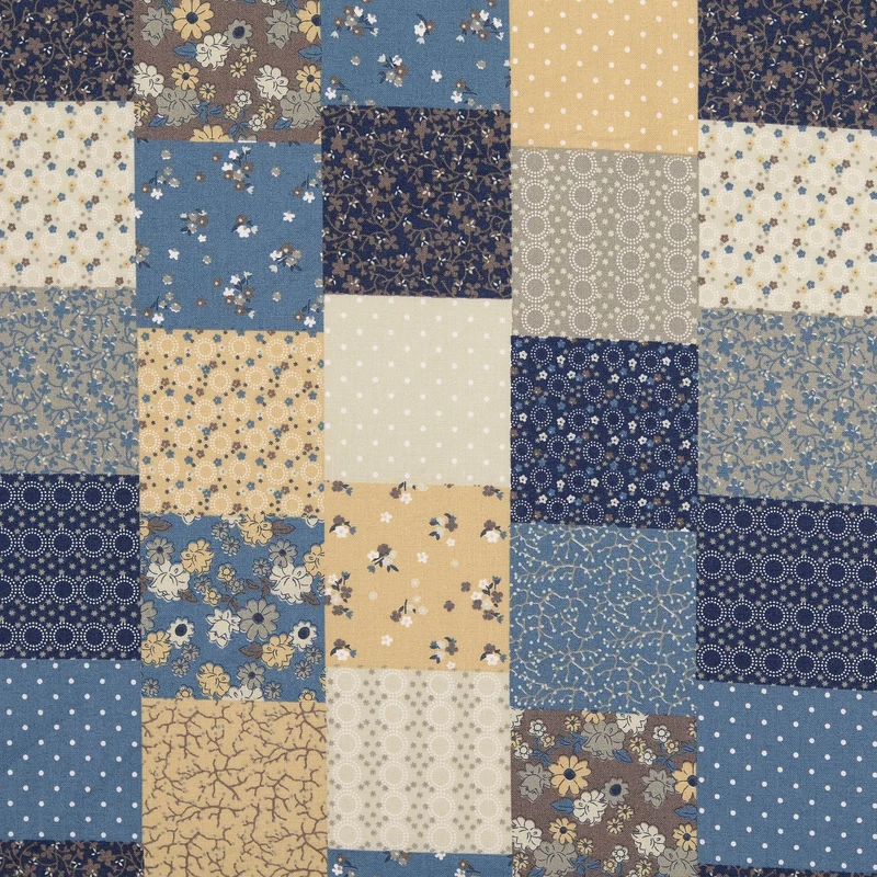 Baumwoll Popeline Mira Patchwork