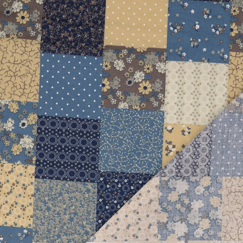 Baumwoll Popeline Mira Patchwork
