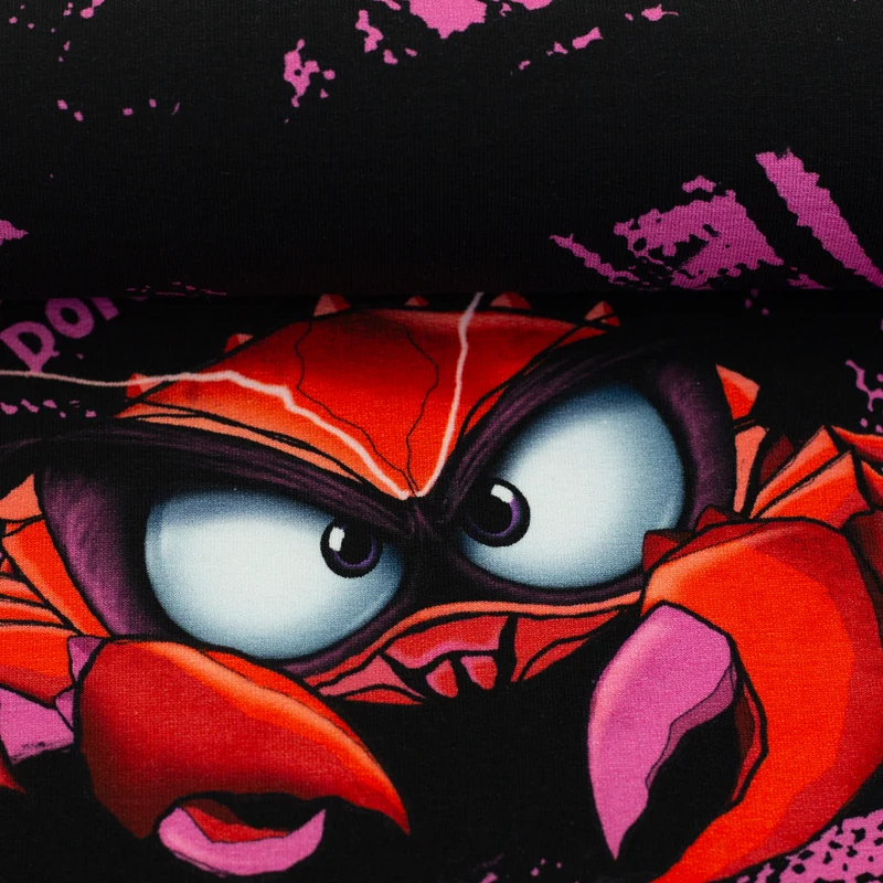 Panel French Terry Eddy the Crab by Thorsten Berger