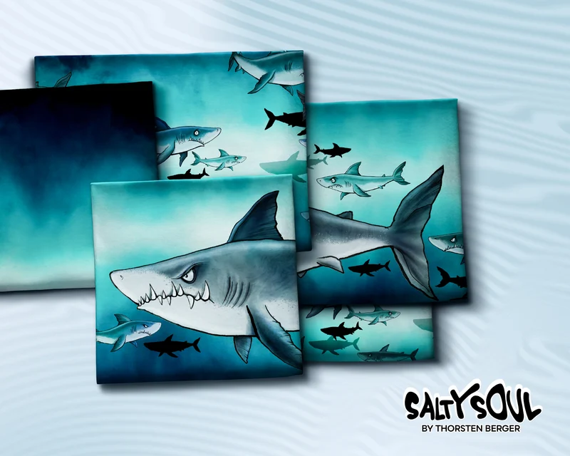 Panel French Terry Shark Tank by Thorsten Berger