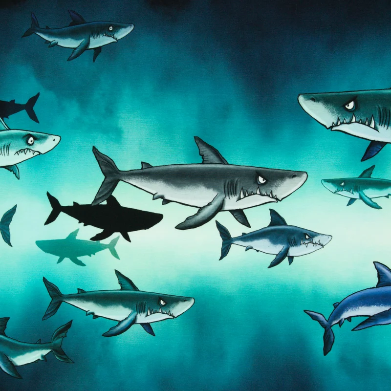 Panel French Terry Shark Tank by Thorsten Berger