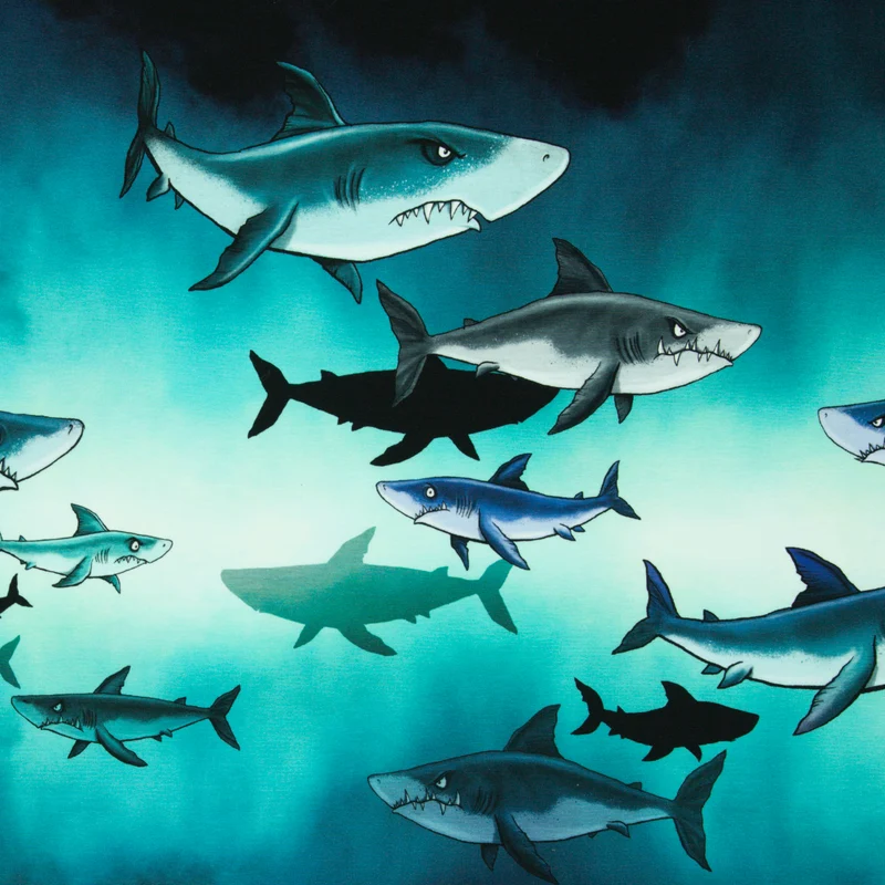 Panel French Terry Shark Tank by Thorsten Berger