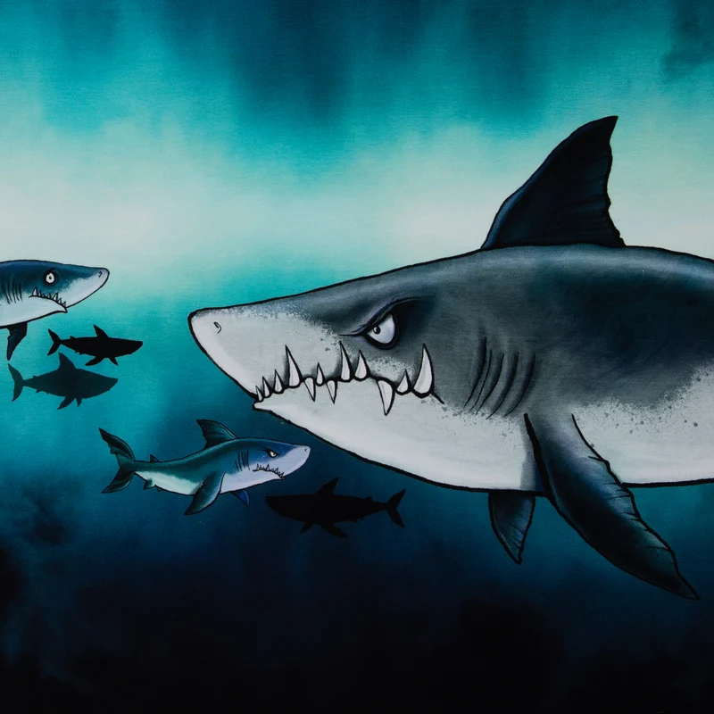 Panel French Terry Shark Tank by Thorsten Berger