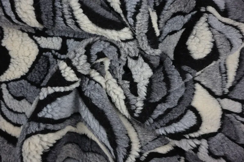 Teddy Stoff Jacquard Tina - grau