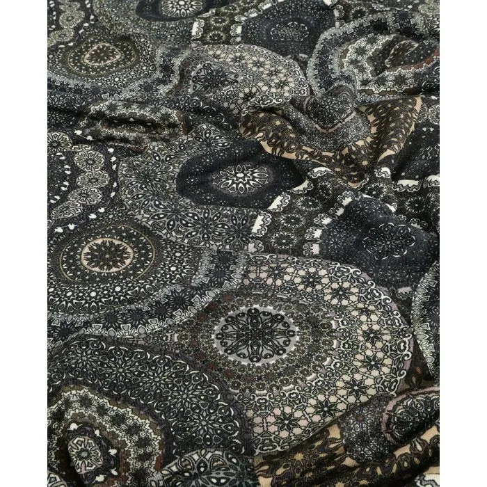 Bambusjersey Mandala - grün