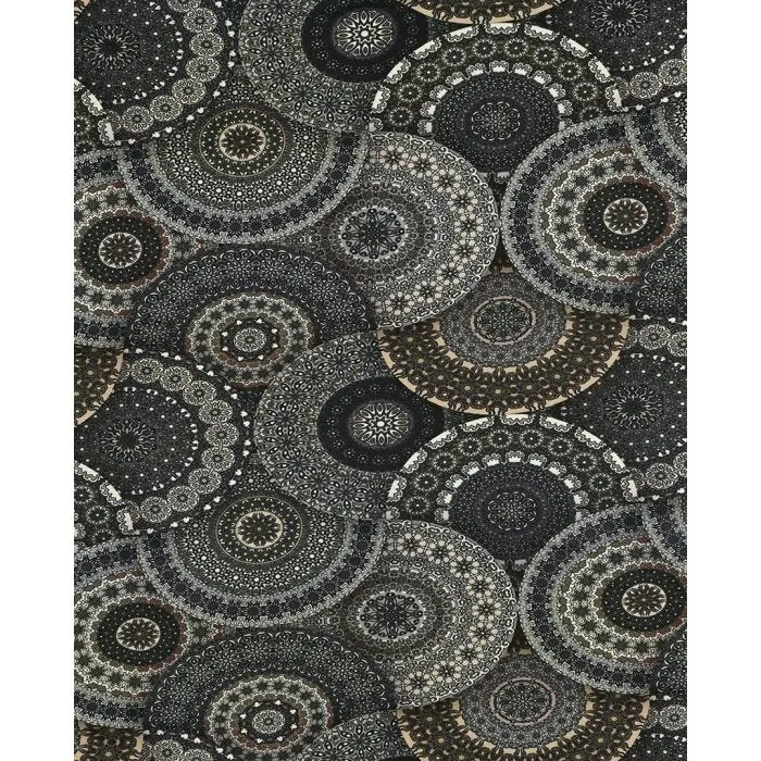Bambusjersey Mandala - grün