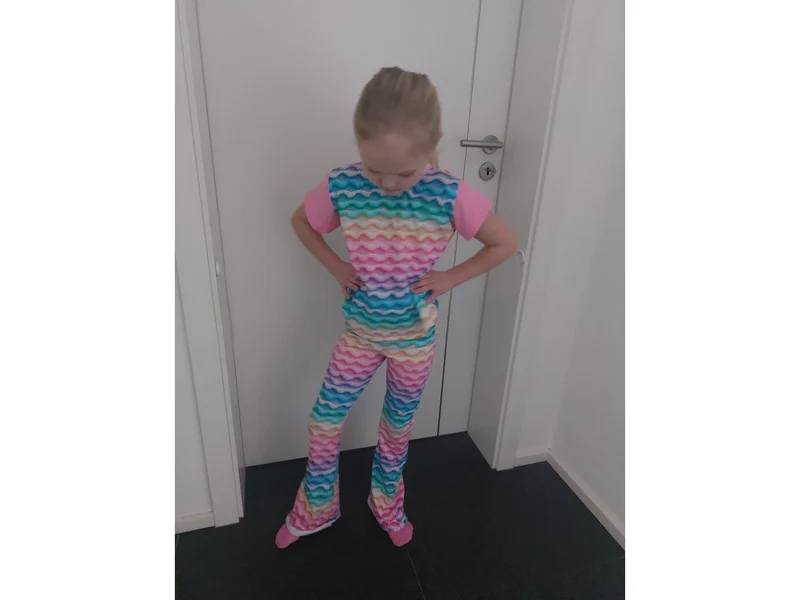 Baumwolljersey Digital Regenbogen