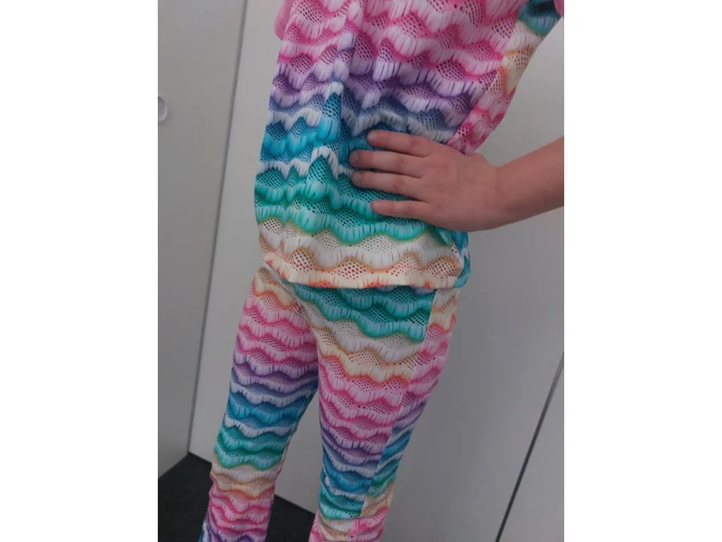 Baumwolljersey Digital Regenbogen