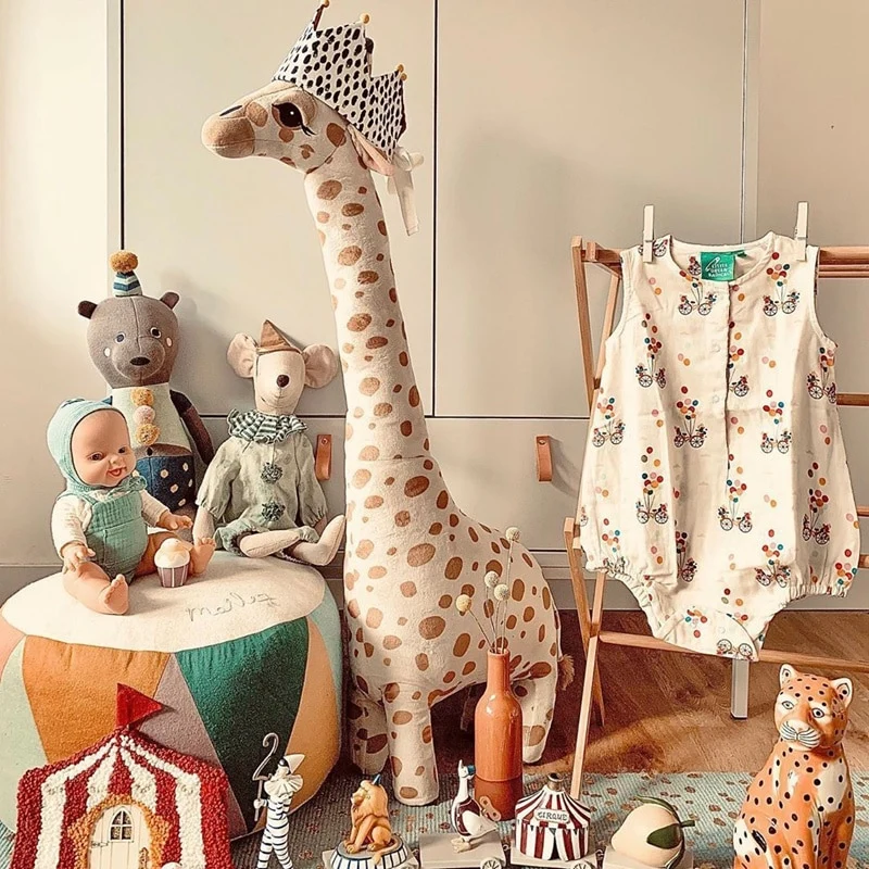 Kuscheltier große Plüsch Giraffe, 67 cm