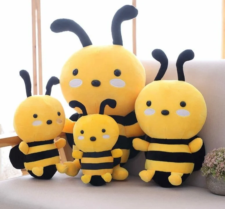 Die lustige Honigbiene als flauschiges Stofftier (ca. 20cm bis 30cm)