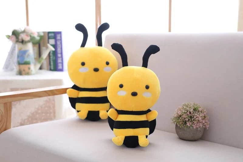 Die lustige Honigbiene als flauschiges Stofftier (ca. 20cm bis 30cm)