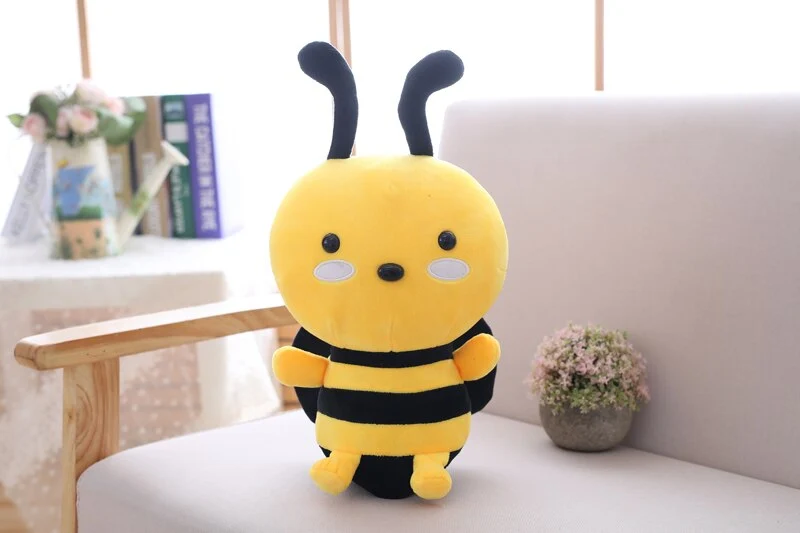 Die lustige Honigbiene als flauschiges Stofftier (ca. 20cm bis 30cm)
