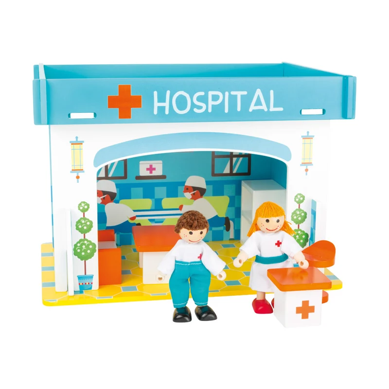 Spielhaus Krankenhaus mit Zubehör