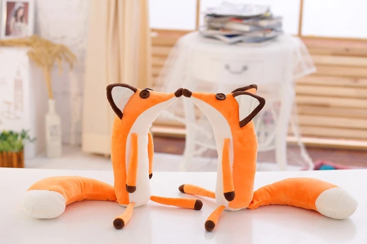 Witziges Cartoon Fuchs Stofftier ca. 60cm