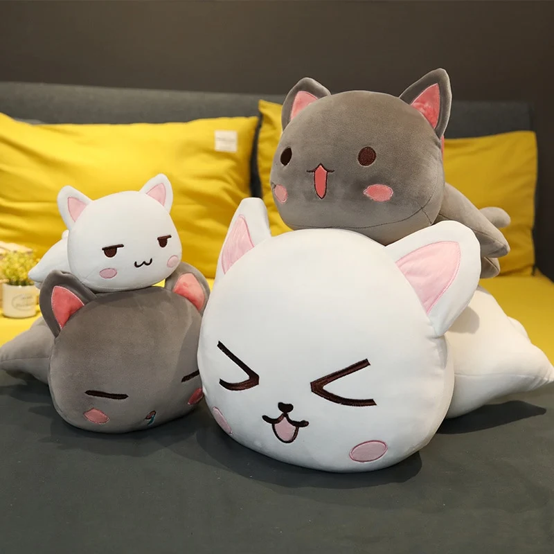 Kawaii Katzen Stofftiere in verschiedenen Farben und Größen 28/40/65cm