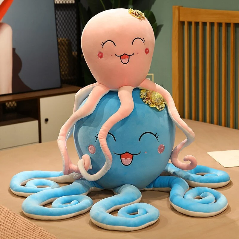 Lustiger XXL Oktopus Stofftier 80/100cm