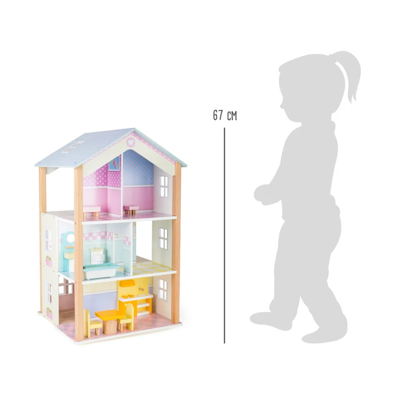 Puppenhaus "Palast" mit 3 Etagen
