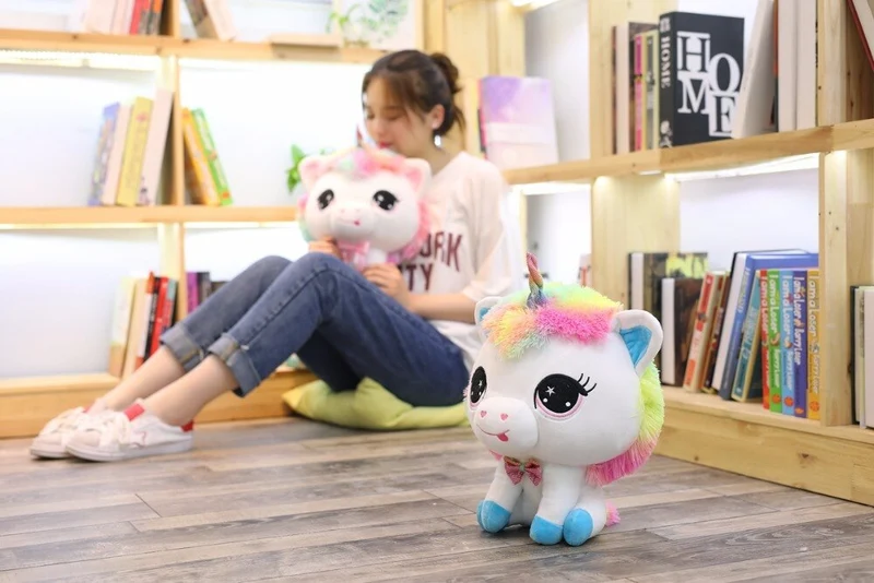 Bunte Manga Regenbogen Einhorn Kuscheltiere