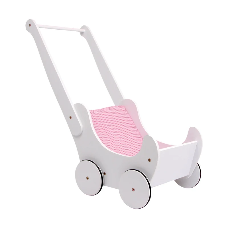Puppenwagen mit Matratze, weiß