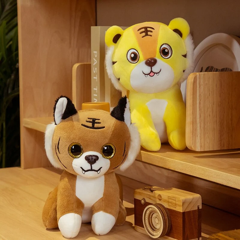 Plüschiger Mini Tiger in verschiedenen Motiven - Kuschel Tiger