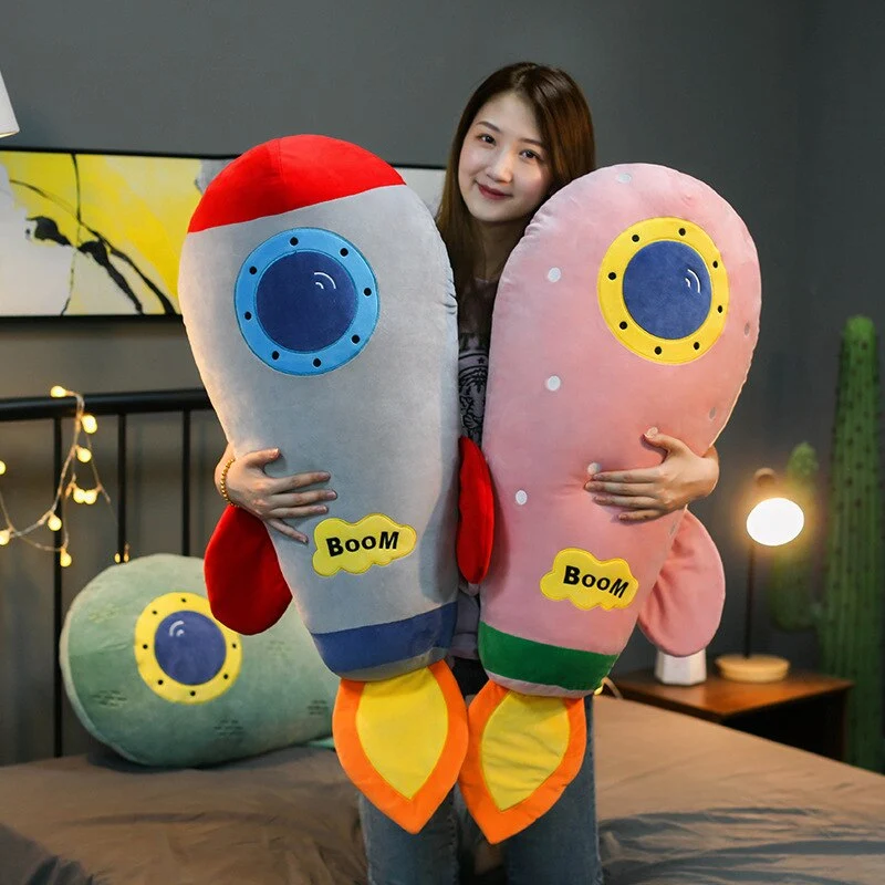 Cooles Kissen in Raketenform / Raketen Weltraum Motiv