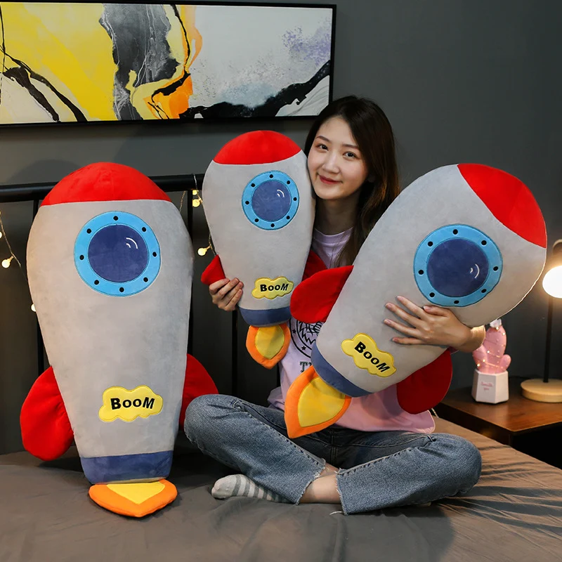 Cooles Kissen in Raketenform / Raketen Weltraum Motiv